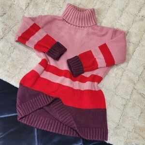 Ann Taylor Colorblock Turtleneck Sweater